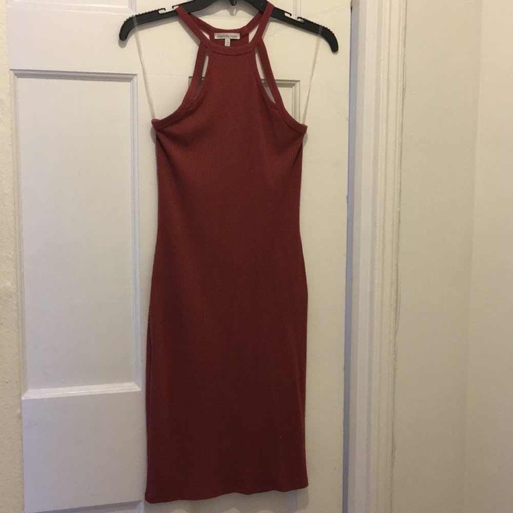 ribbed midi dress